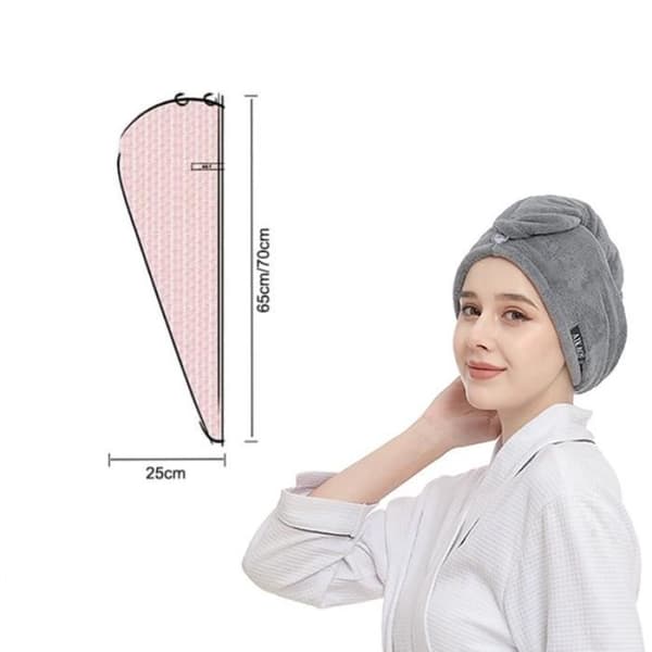 Badhandduk - ZGEER - Set om 3 - Mikrofiber - Rosa - Superabsorberande (Pe)