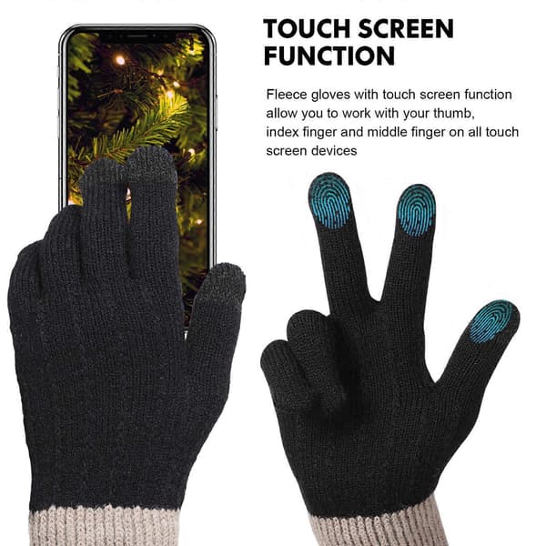 Vinterhandsker Touchscreen Termohandsker til kvinder 2 par (Peng)