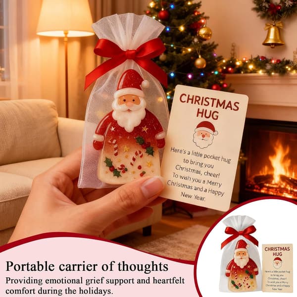 Julemandens KeepSake Charm - Julekort med lommer til noter (Pe)