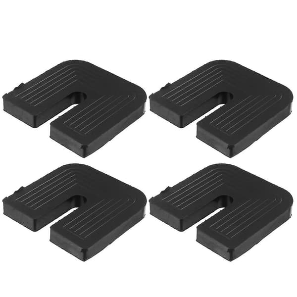 Stötdämpande gummikuddar för luftkonditionering, 4 st (Peng) Black 7.30X7.30X1.20CM