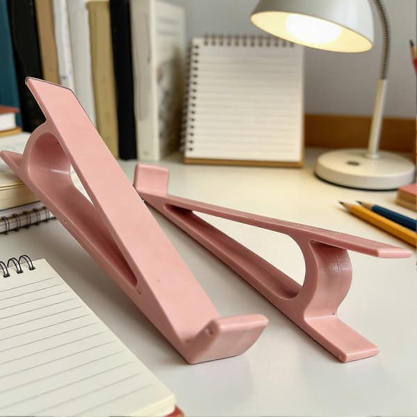 Ergonomiskt halkfritt bärbart tangentbordsstativ för kontoret (Peng) Pink 2pcs