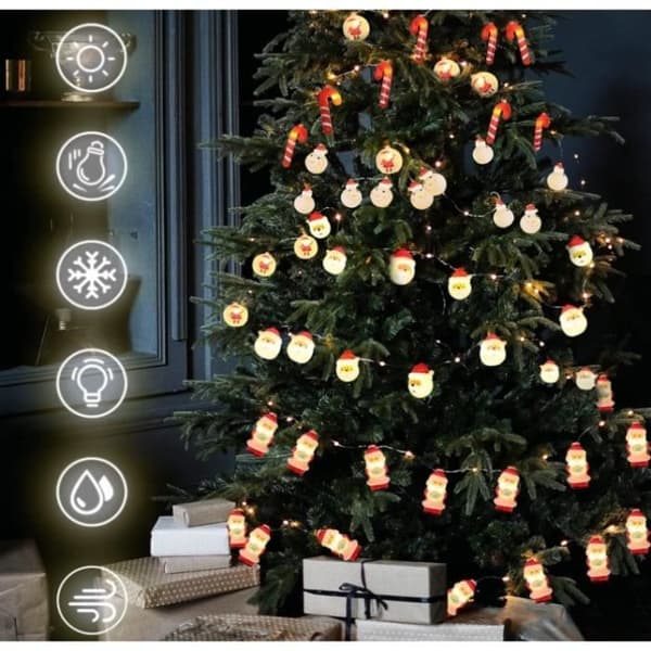 Lyskæde - Uspecificeret - 3M - 20 LED'er - Blinkende lys - Juledekoration (Pe)