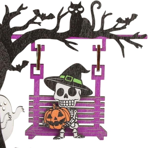 Halloween Träfigurer Svängformade 6-pack (Pe)