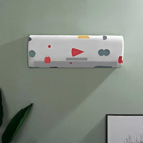 Minimalistiskt blommigt dammskydd för vägghängd luftkonditionering till sovrummet (Peng)