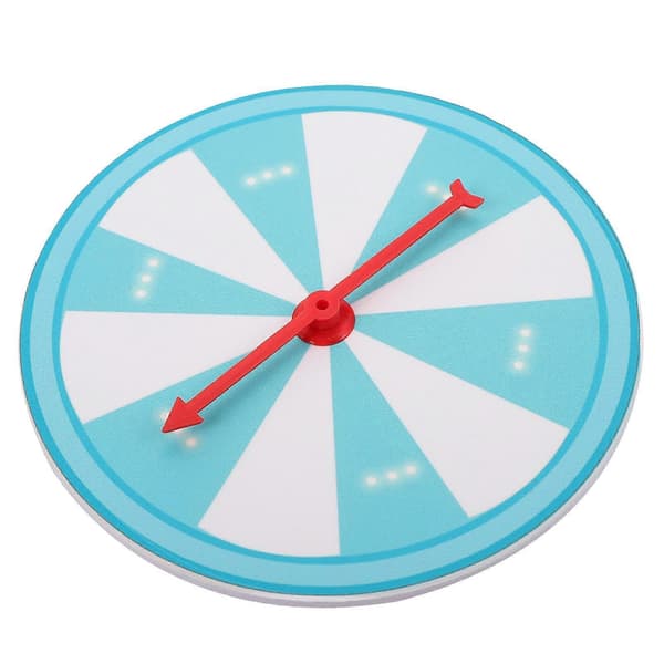 Lykkehjul kompatibelt med Turntable Wheel Party Rekvisit Blå 20x20cm Præmier 1 Sæt (Peng)