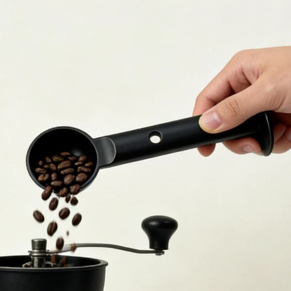 Handhållen espressotamper - 50 mm baristverktyg för hem, kontor, lägenhet och hotell (Pe)