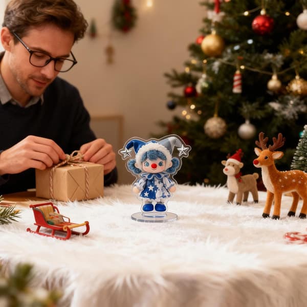 Julbordsdekorationer Hantverksmässiga Akrylprydnader Set (Pe)