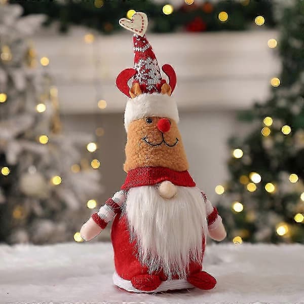 Julepynt Nisse Gaveposer 3 stk. Jule slikposer Genanvendelige 26-27s (Peng)