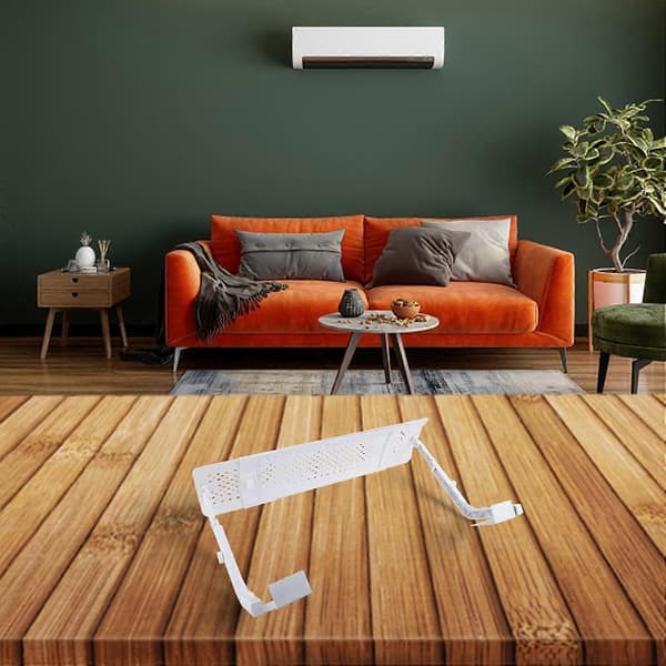 Justerbar aircondition-deflektor til vægmonterede enheder, forhindrer direkte blæsning, hvidt AC-ventilationsdæksel (Peng)