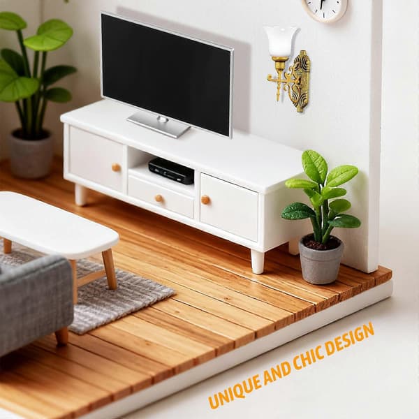 Golden Moss Decor Mini-trädgårdslampor för modellbygge 4-pack (Peng)