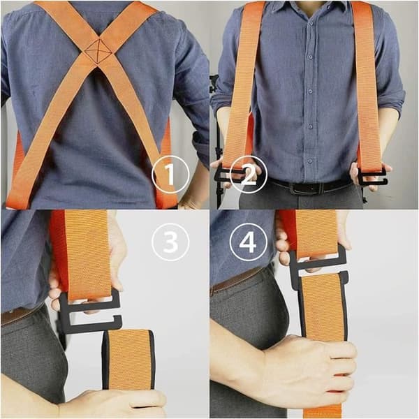 Flyttremmar - ProBest - 2 remmar - Ergonomisk - 100 kg - Lätt att bära (Pe)