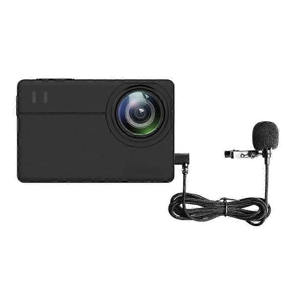 För SJCAM SJ8 SJ9 Lavalier Mikrofon Typ C Externa Tillbehör (PE)