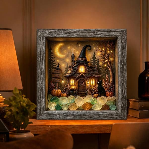 LED Vermeil Borddekoration 21.5x21.5x3.7cm (Pe)