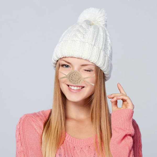 Virkad näsvärmare för vintern, mjuk och bekväm (Pingvin)