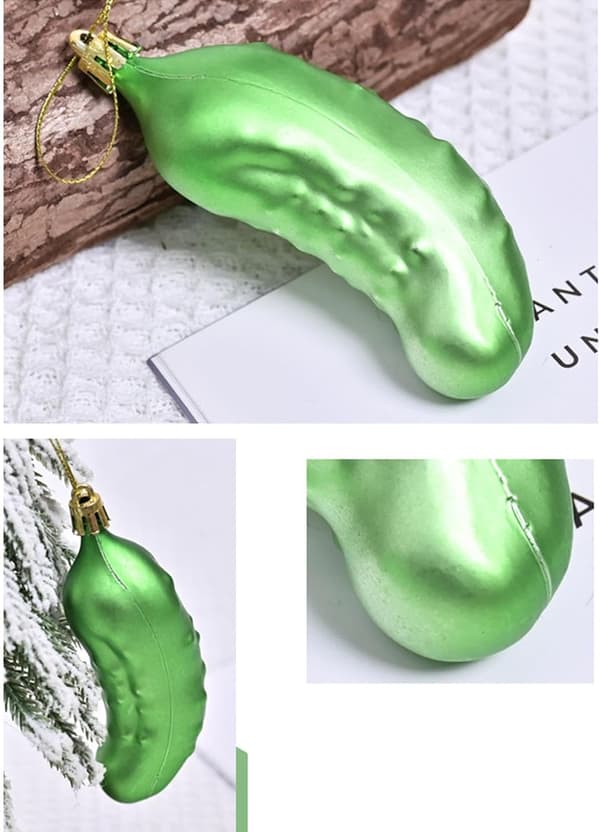 Julgurka ornament, set om 4 (Pe)
