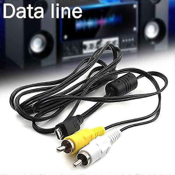 Micro USB-hane till 2 RCA AV-adapterkabel ljud- och videokabel för Samsung-mobiler (Peng)