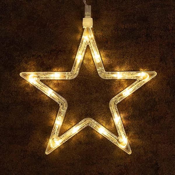 Julepynt Indendørs Julelys LED Spids Lysstreng Bryllup Juledekoration 3 stk. (Peng) White