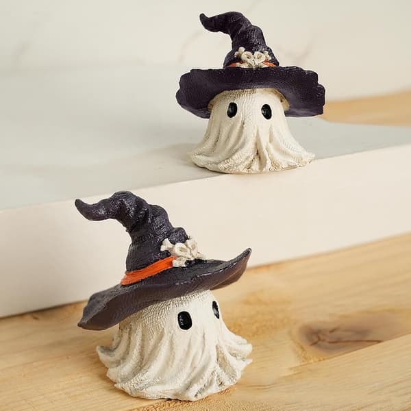 Spökfigurer i harts, 2 delar, Halloween-mittpunkt (Pe)