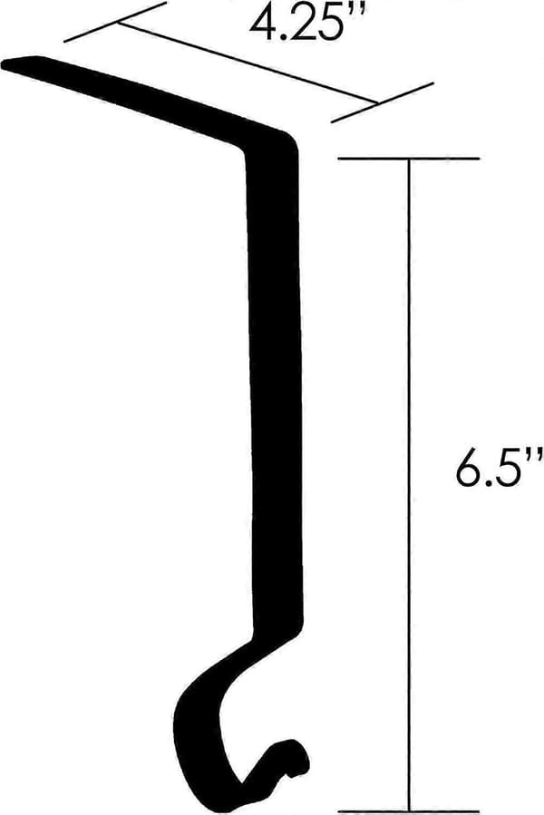 Yksinkertainen punainen sukanpidike 6,5\" K, 4 kpl setti, punainen (Peng)