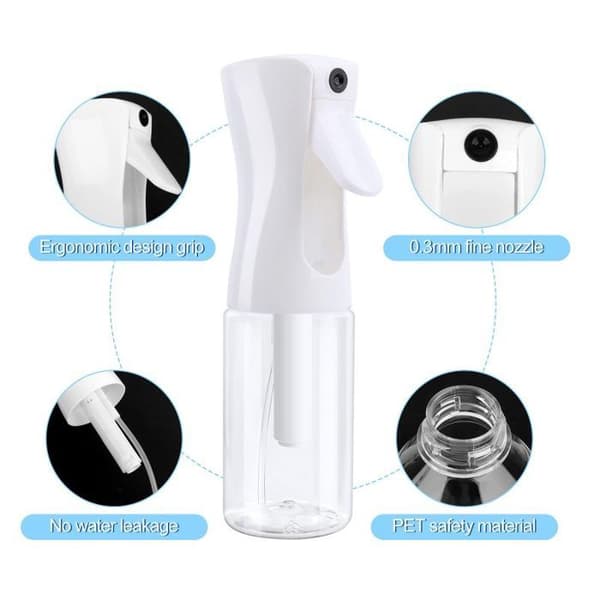 Tomme sprayflasker - 3 stk., hvid 200 ml - Frisør vandforstøver - Haveplanter (Pe)