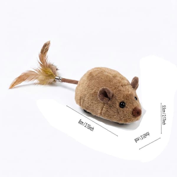 Sähköinen pehmohiirilelu kissoille, interaktiivinen liikkuva simulaatiolelu lemmikeille (Peng) USB A