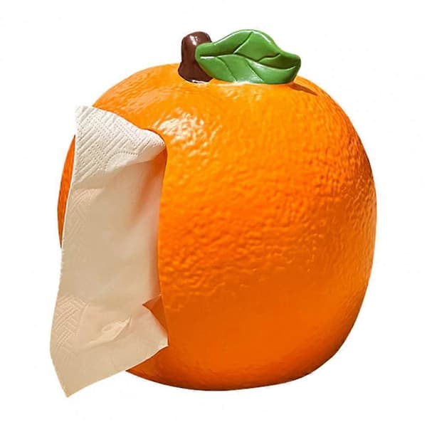Tissueboks med appelsindesign, nem udtrækning, glat overflade (Peng)