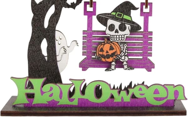 Halloween Träfigurer Svängformade 6-pack (Pe)
