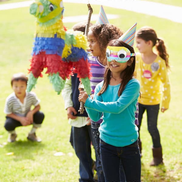 Dekorativt ögonbindel kompatibelt med Pinata-lek för fest, 1 st (Peng)