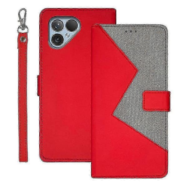 kompatibel Fairphone 5 etui med holder PU telefoncover