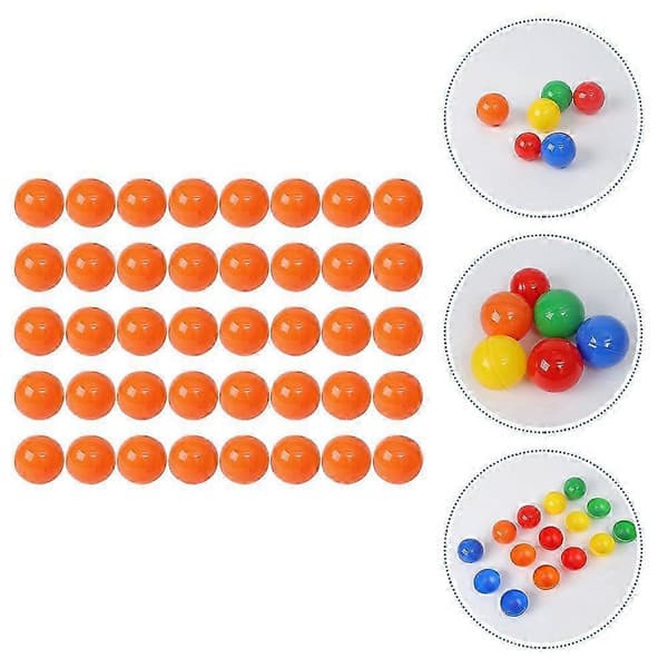 100 stk. bolde kompatible med selskabsspil, oplukkelige orange PVC-bolde (Peng)