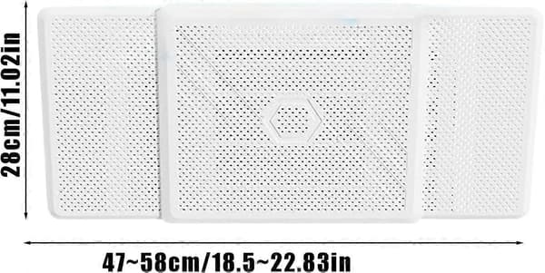 Justerbar luftkonditioneringsdeflektor, väggmonterad infällbar AC-ventilationsdeflektor för hem och kontor (Peng)