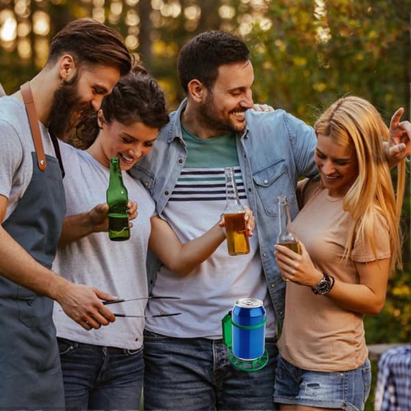 Bältesflaskhållare Bärbart hopfällbart ställ Organizer Dryckesbälteshållare (Peng)