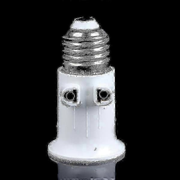 EU-kontakt E27-sockeladapter kompatibel med vanliga Edison-skruvlampor (Peng) White 1pc