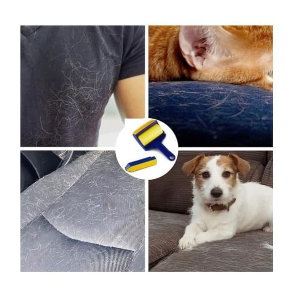 Kæledyrshårfjernerbørste til katte og hunde, kæledyrshårsrulle, rejsehårfjernerbørste til multifunktionelt hår (Pe)