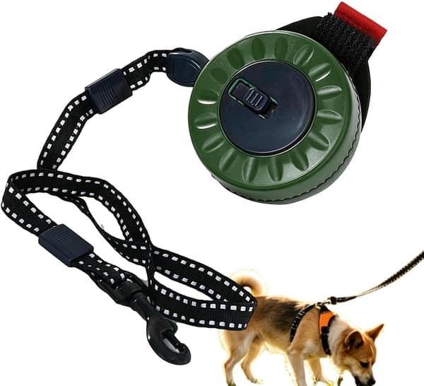 Justerbart hundkoppel 4M infällbart handsfree-armband för husdjursvandring (Pe)