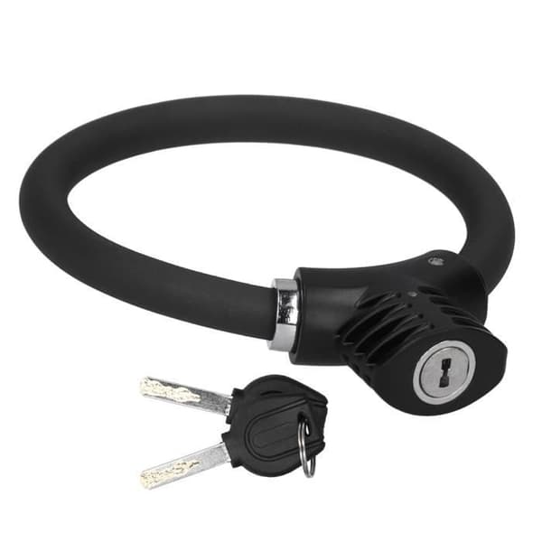 HURRISE Mini Cykellås Ring Cykellås Tyverisikring Kabel Reflekterende Cykeltilbehør Legering (Pe)