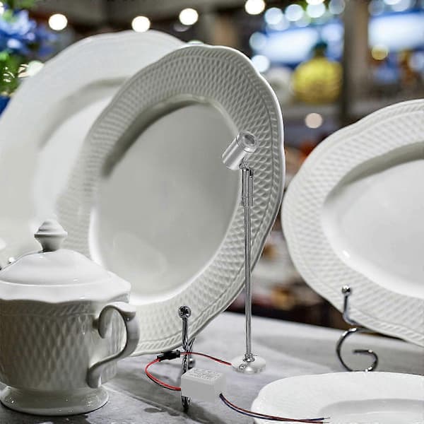 Skåpsbelysning stående spotlight LED-spotlight för smyckesmonter (Peng)