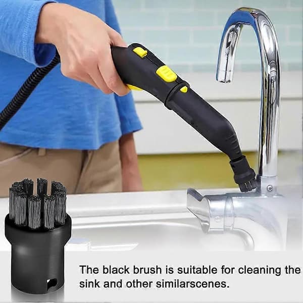 Ångfönstermunstycke för Karcher SC1/ SC2/ SC3/ SC4/ SC5/ SC7/CTK10/CTK20 ångmunstycke moppöverdrag platt fogborste (Peng)