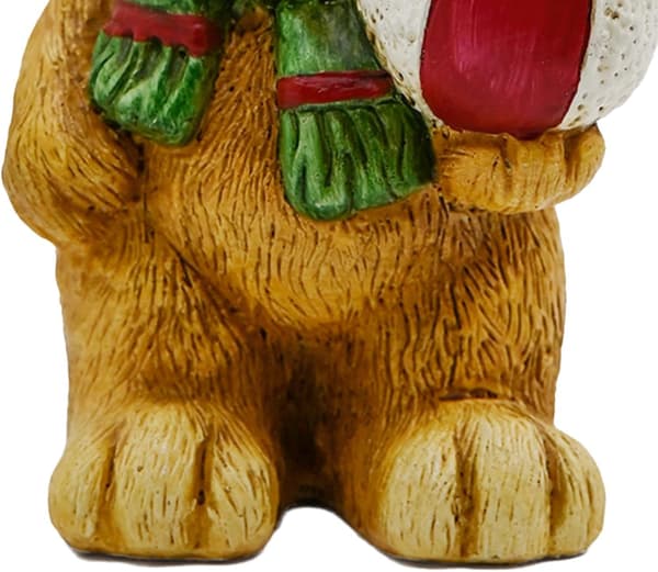Handmålad figurin i harts, juldekoration (Pe)