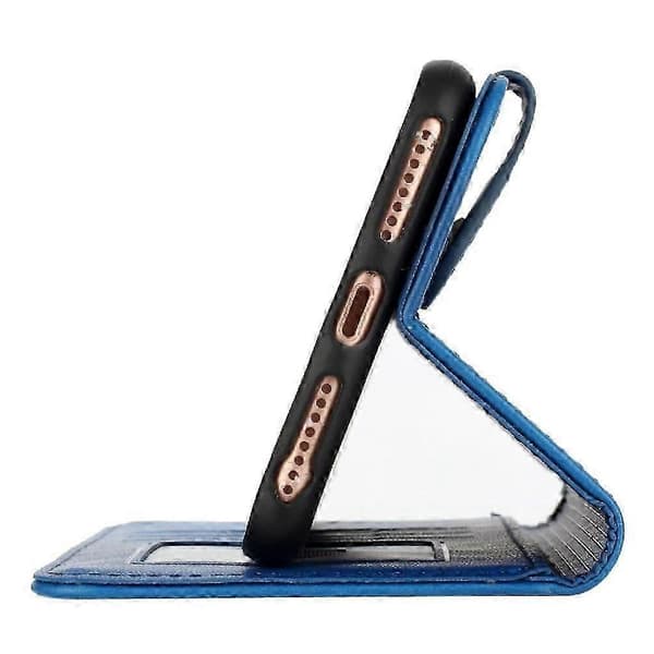 Samsung Galaxy A22 4G Plånboksfodral med handledsrem - PU-läder Flip Cover, kortplatser, stativ & magnet (PE)