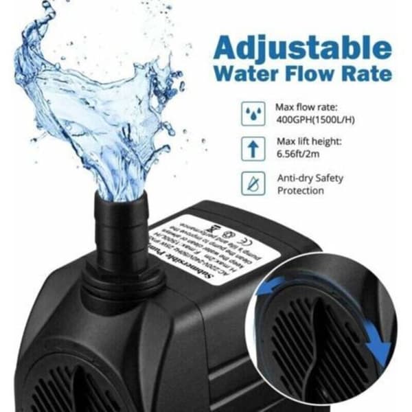 25W 1500L/h Extremt tyst dränkbar akvariepump (Peng)