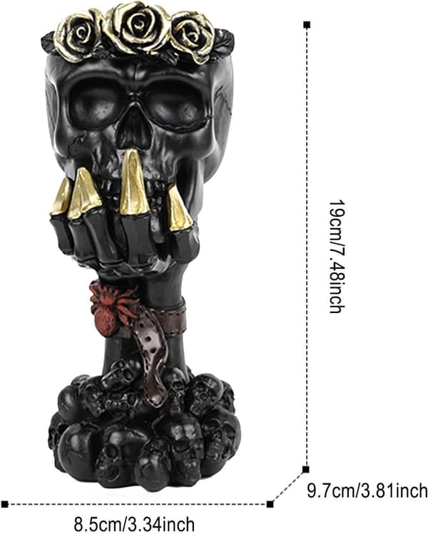 Halloween Skeletthand Vas Liten Vit Keramik 6 (Pe)