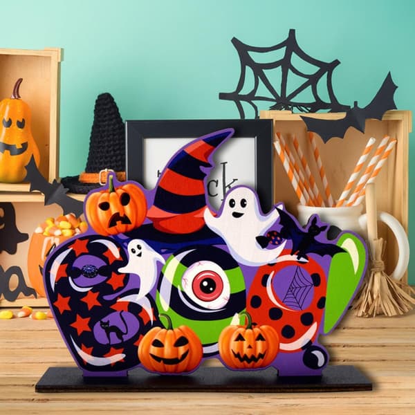Halloween Centerpiece Träpanel (Pe)