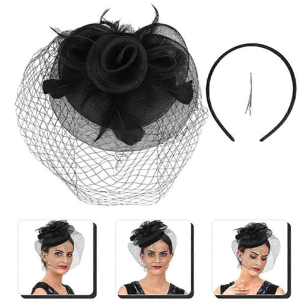 Brud-fascinator bröllopshuvudbonad för kvinnor (Peng)