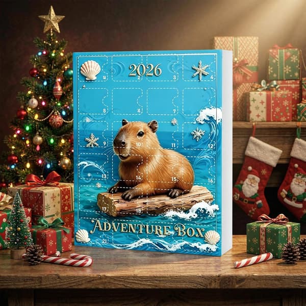 Julkalender 2026 med 24 dagar av djur (Pe)