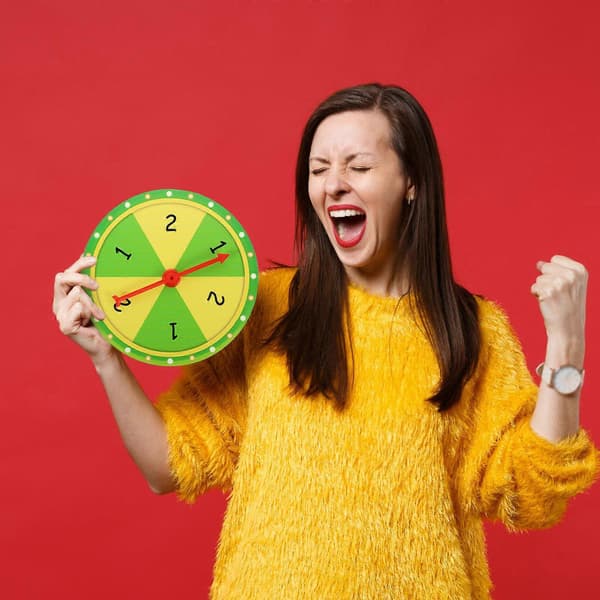 Draw Machine Fun Prize Wheel kompatibel med Fun 1 st Grön PVC-snurrplatta (Peng)