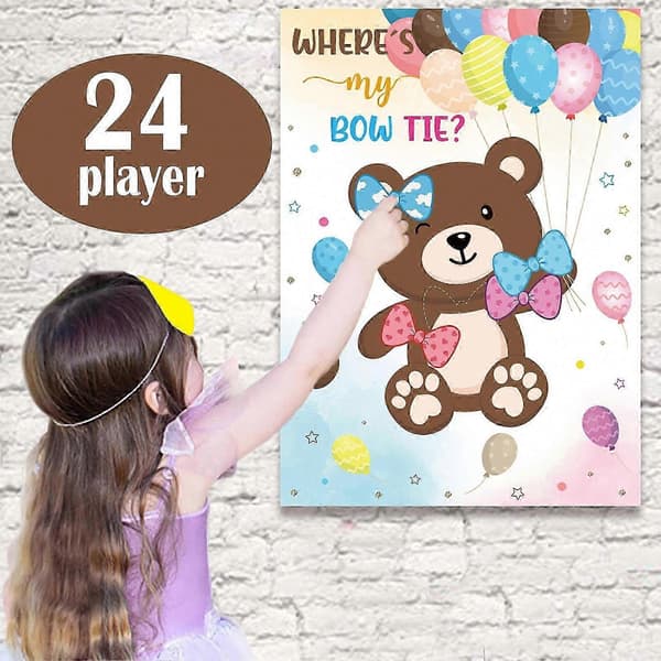 24-delt Bowknot selskabsspil-plakat (Peng)