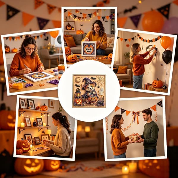 Halloween Spøgelseshund Perle Vægdekoration (Pe)
