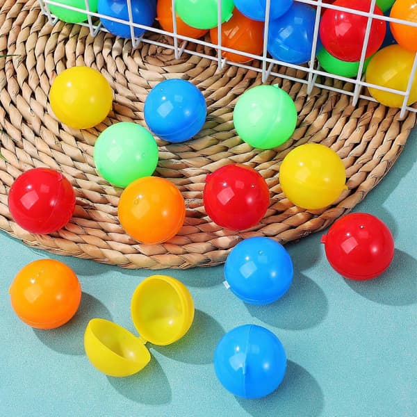 Hule plastik-lodtrækningskugler til spil, 50 stk. pakke (Peng)