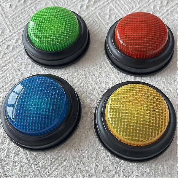 Trivia Buzzer Svarsknapp för Partyspel 4-pack Utgåva 1226 (Peng)